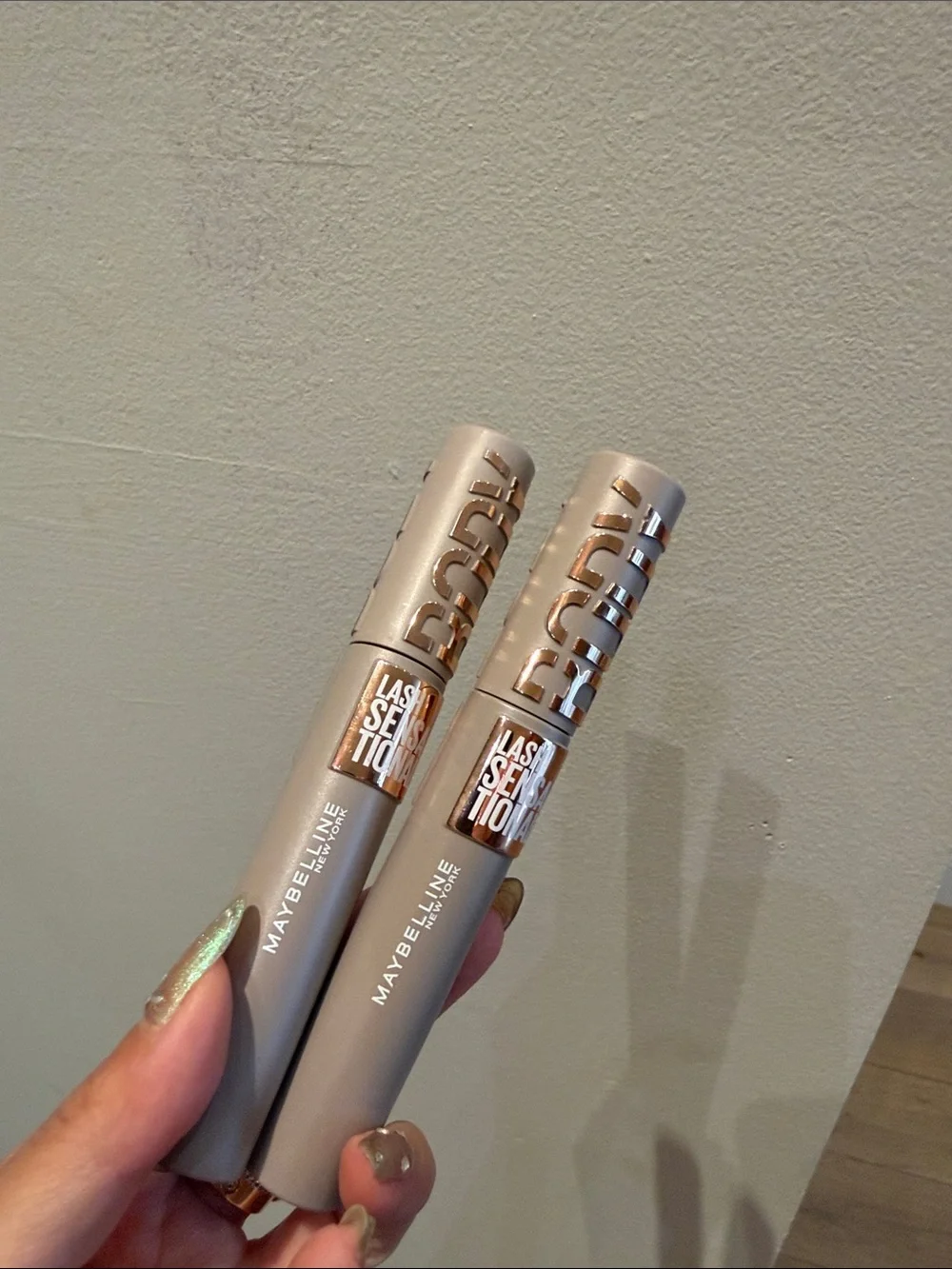 Maybelline lash sensational body mascara blackest black washable set of 2 *